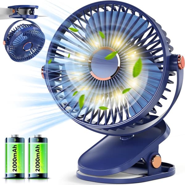 Bordventilator - Gulvventilator - Justerbar vindhastighed - Oscillationsfunktion - Bordventilator - USB-interface