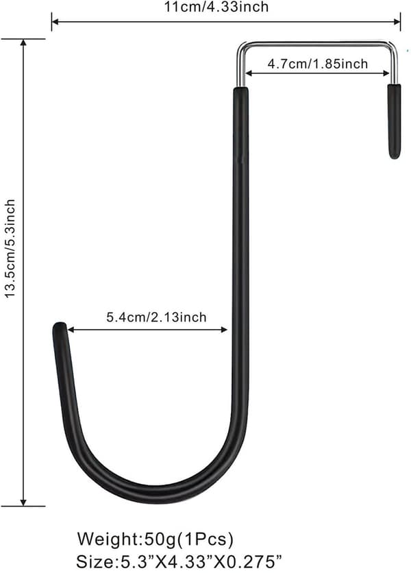 Dörrkrokar 4-pack Hängarkrokar med Anti-Rep Gummi Robust Organizer för Vardagsrum Sovrum Kläder Handdukar Hattar Jackor Väskor Vit