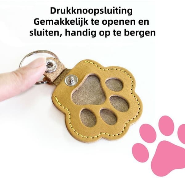8 dele - Kæledyrsnøglering - Opbevaringspose til kæledyrshår - Ideel til opsamling af kæledyrshår - Delikate og søde charms til katte- og hundehår
