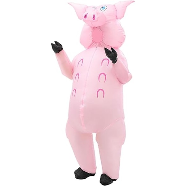 Kostume Oppustelig Helkropsdragt Julekostume Sjove Kostumer Voksen (Oppustelig Gris) Inflatable Pig Adult