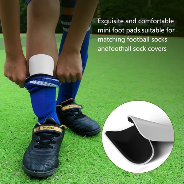 Mini benskydd för barnfotboll - 4-pack - 8 x 5 cm