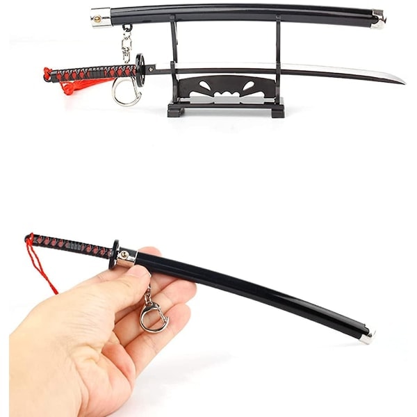 Demon Slayer Sværd Mini Katana Nøgleringe - Anime Figur Tanjiro Zenitsu Cosplay Vedhæng - Samleobjekter Nøgleringe
