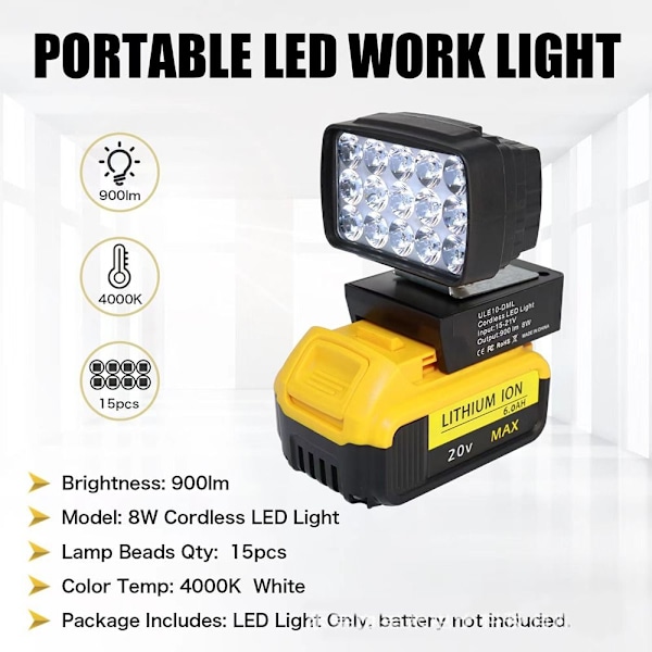 Työvalo LED-valo DEWALTILLE DEWALTILLE for Dewalt for Dewalt