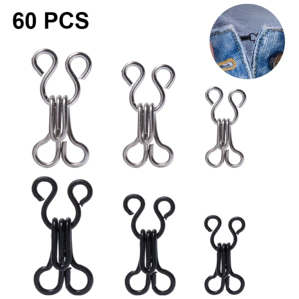 60 set bh-hyska och öglor, underkläder hyska och öglor