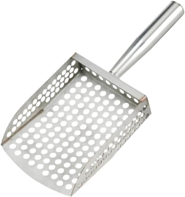 Sandske si - Strandhakke - Skattejagt - Rustfrit stål - 30 x 12 cm - Sølv