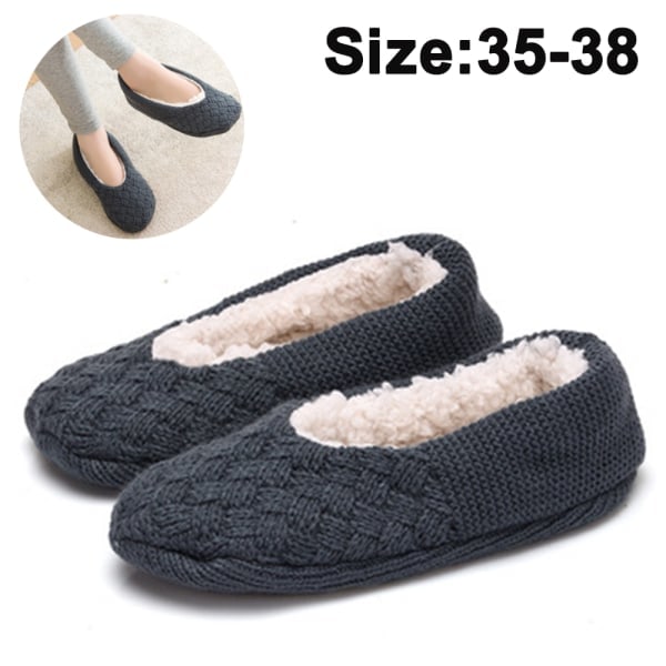 Slippers Women's Plush Socks Non-slip Slippers Winter Home Warm