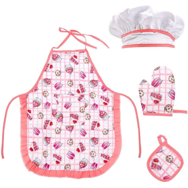 Barn Bakset - Rosa Barnkorg - 23-delars Bakset