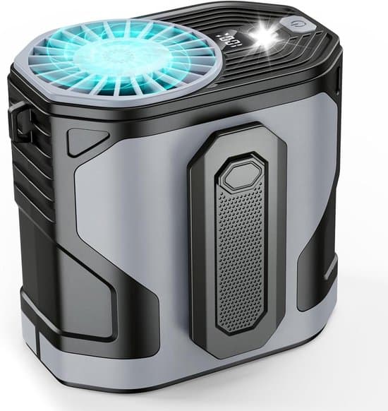ING Ventilator - Taljeventilator - USB-opladningsfunktion - Genopladelig ventilator - Campinglysfunktion