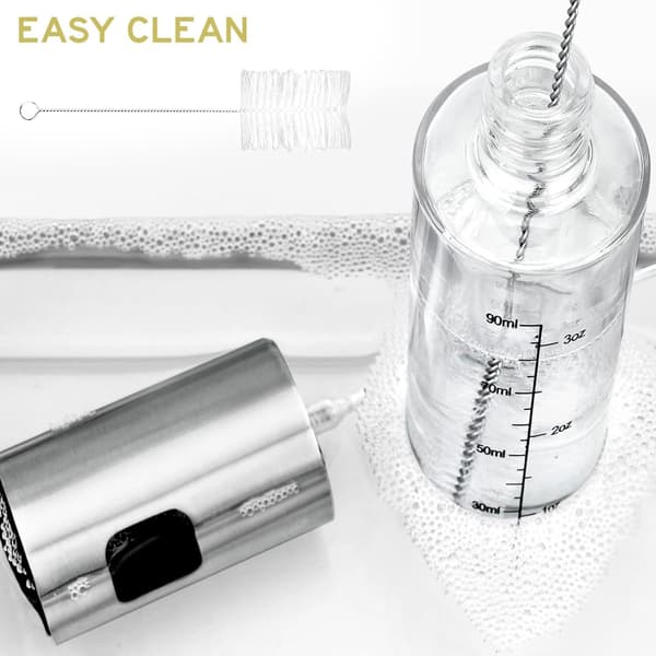Oliediffuser - Køkkendiffuser - Rustfrit stål - 100 ml, drypfri dispenser (grøn)
