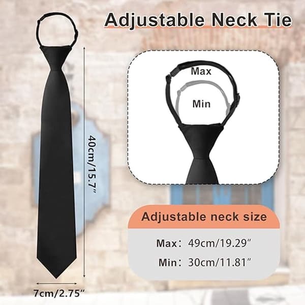Slips med klips - justerbar, ferdigknytt - (40*7cm)