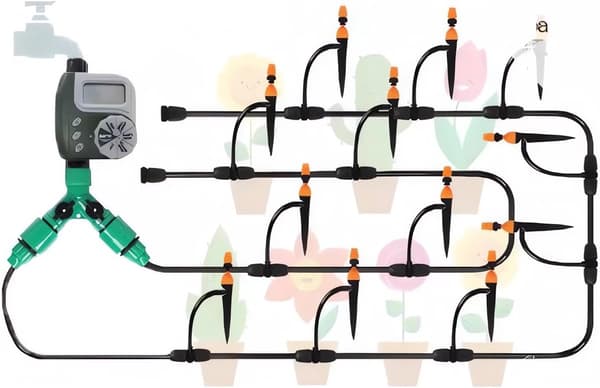 Sprinkler Timer Trädgårdssprinkler Programmerbar Trädgårdsslang Vattningstimer Med Regnfördröjning Manuell Vattningsfunktion Slangtimer Automatisk