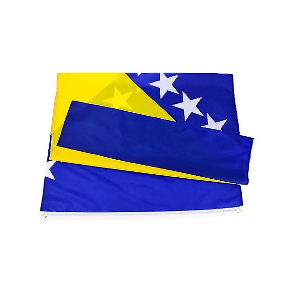 Johnin 90x150cm Bih Ba Bosna I Herzegovina Bosnien og Hercegovina flag 60 x 90 cm