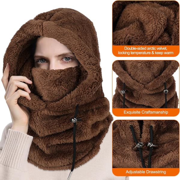Svart kattöronmössa, varm stickad vintermössa, broderad ullmössa, söt höst- och vinterkläder för flickor Brown
