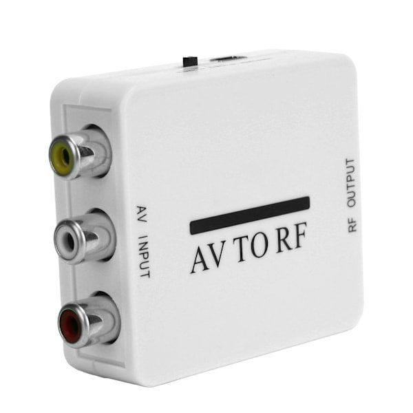 Videokonverter Mini Ljudadapter TV-förstärkare RCA AV CVSB till RF 67,25 MHz 61,25 MHz