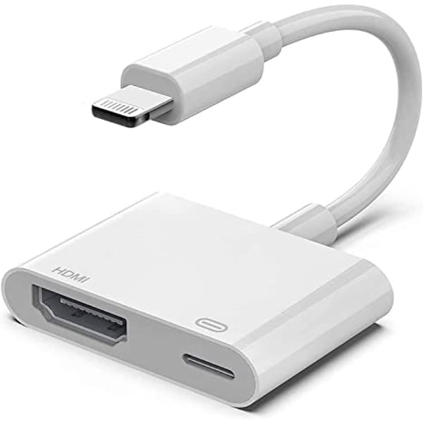 Lightning til HDMI Adapter 1080P - Digital AV Adapter til iPhone, iPad og TV Synkronisering