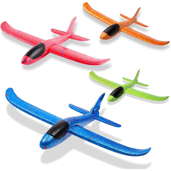 Sunshine smile Glider, 4 parts 35 cm children's foam airplane, foam airplane toy