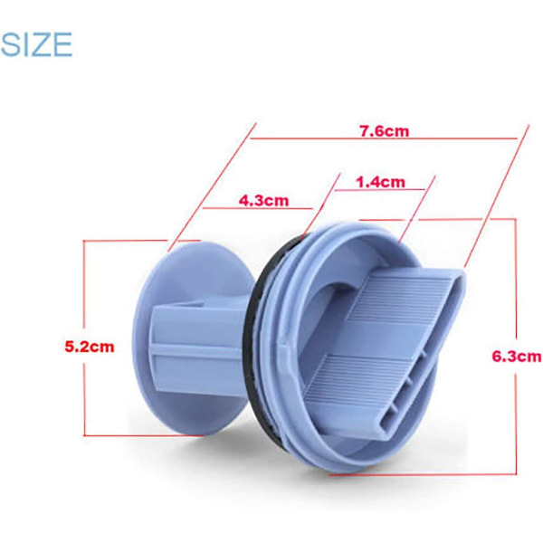 Avloppsplugg för Siemens, Bosch Wm1095/1065 Wd7205 Tvättmaskin