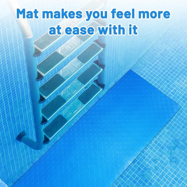 Poolstege Matta - Poolsteg Matta - Säker Simning - Halkfri PVC - 90x40 cm - Ej specificerad