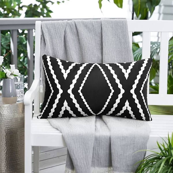 Vedenpitävä Boho-tyynynpäällinen ulkokäyttöön, geometrinen tyyny