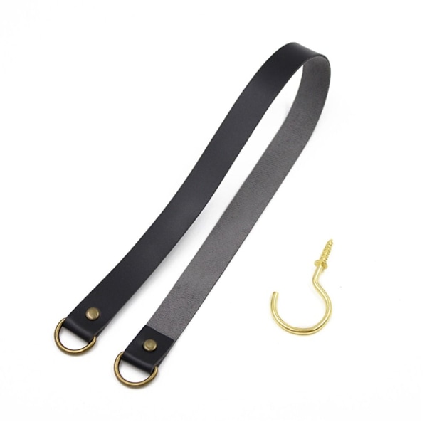 Gardinholder Rep Læder Tiebacks SORT black