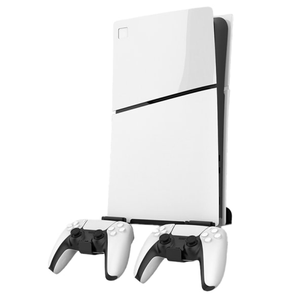 Veggmontert Holder for PS5 Slim - Plassbesparende og Enkel i Svart