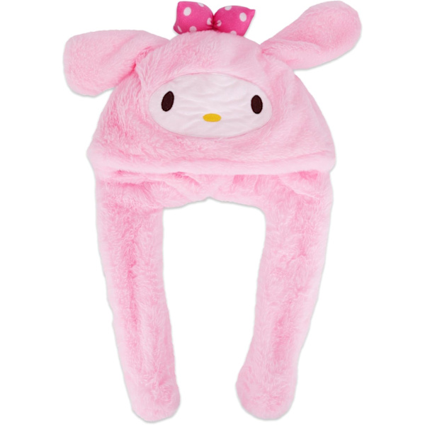 Anime Hvit Hundøre Bevegelig Hoppende Lue Fluffy Beanie Beanie Myk Varm Vinter Hodeplagg Søte Huer For Kvinner Melody Melody
