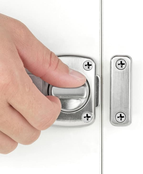 ING Skjutlås - med skruvar - säkerhetslås - dörrlås - regel - säkerhetsdörrlås - 2-pack