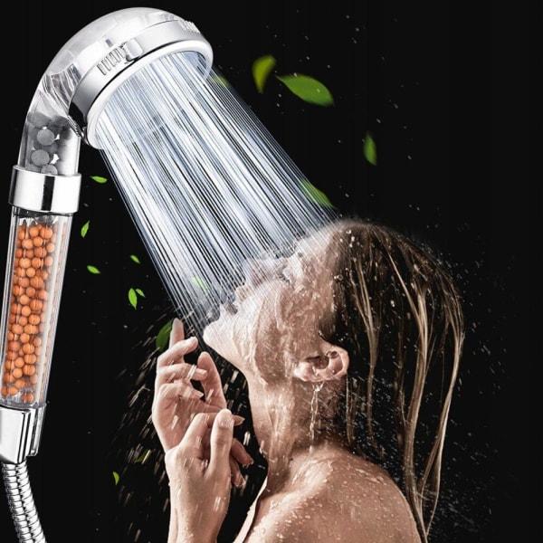 Vattenjoniserande duschmunstycke med biokeramiska filter