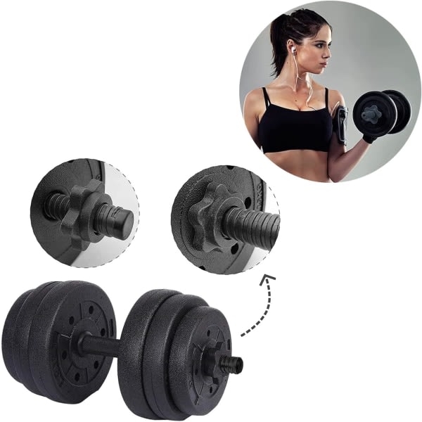 4 dele Dumbbell Lås Klips Dumbbell Klemmer Klips Dumbbell Klemme