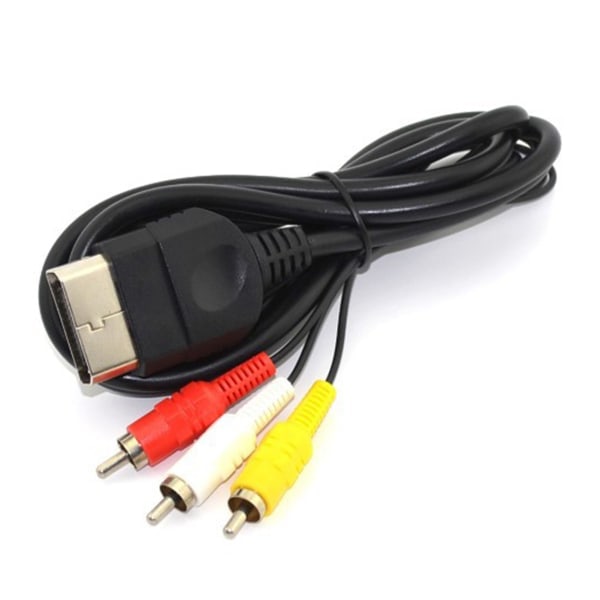 Spillkonsoll AV-kabel, Plug and Play RCA lyd- og videokabel for Xbox, 5.9 fot