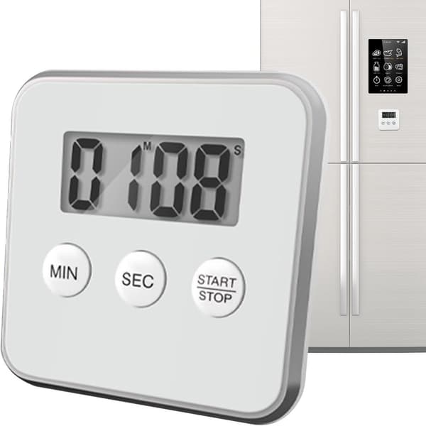 ING Digital Magnetisk Køkkentimer med LCD-display Smart Timer til Bagning, Madlavning, Studie, Arbejde, Møder, Søvn og Hjemmebrug Nem Tidsstyring