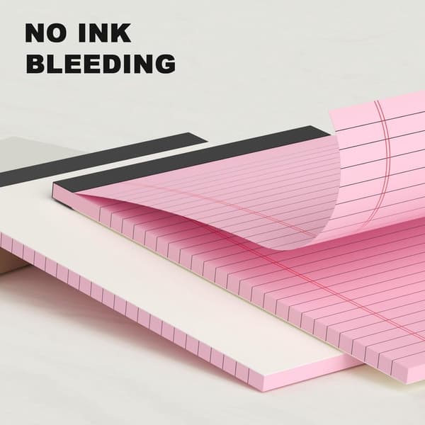 Små notesbøger, Notesblok A5, 6 levende farver notesbog /linjeret, 30 ark hver, 5x8