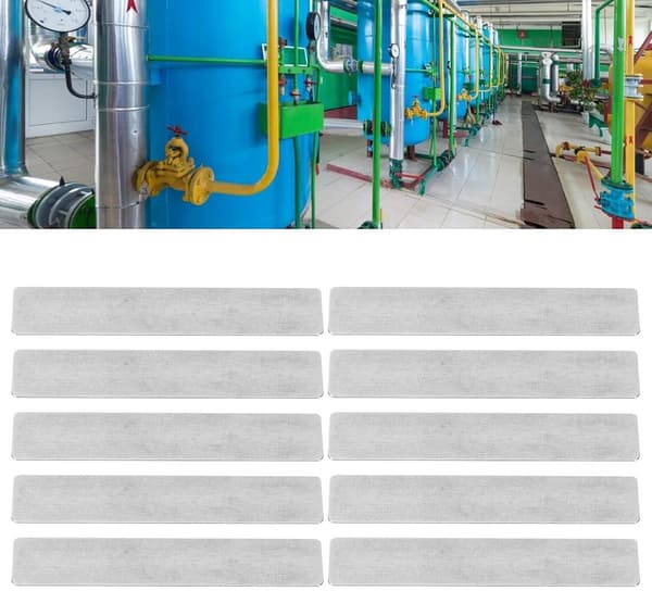 Kompressorventilplade, 10 stk. luftkompressorventilplade Kontroller luftpumpe tilbehør til 51 mm cylinder Essor støbejern rektangulær
