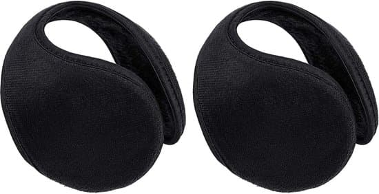 ING 2-pack fleece öronmuffar för män och kvinnor, vinter öronmuffar.