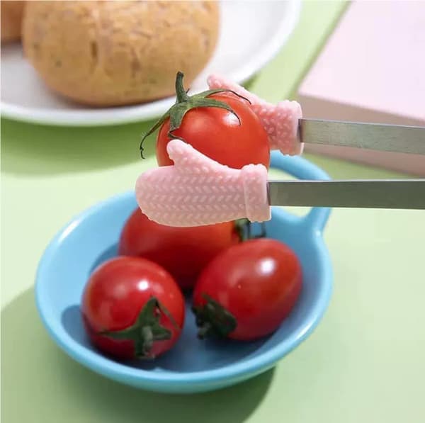 4-pack Mini Matklämmor - Godisklämmor - Rosa, Röd, Blå, Gul - 2,1*14,5 cm