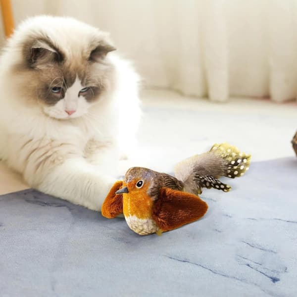 ING Kattleksaker - Kattleksaker med kattmynta - Inomhus kattleksak pouncing bird