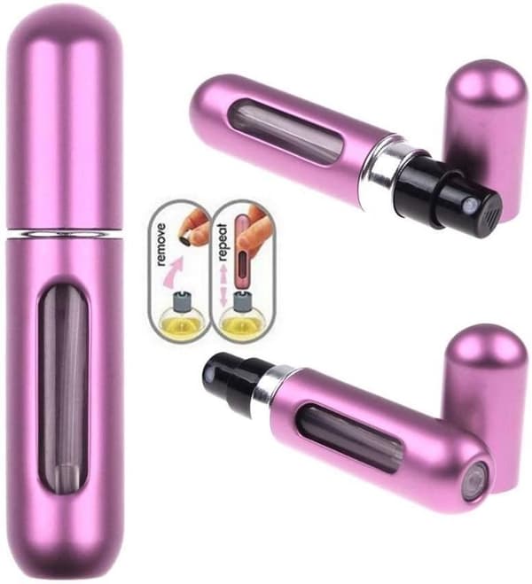 ING Nya 5 ml bärbara mini parfymsprayflaskor, ett viktigt resetillbehör - förpackning med 8