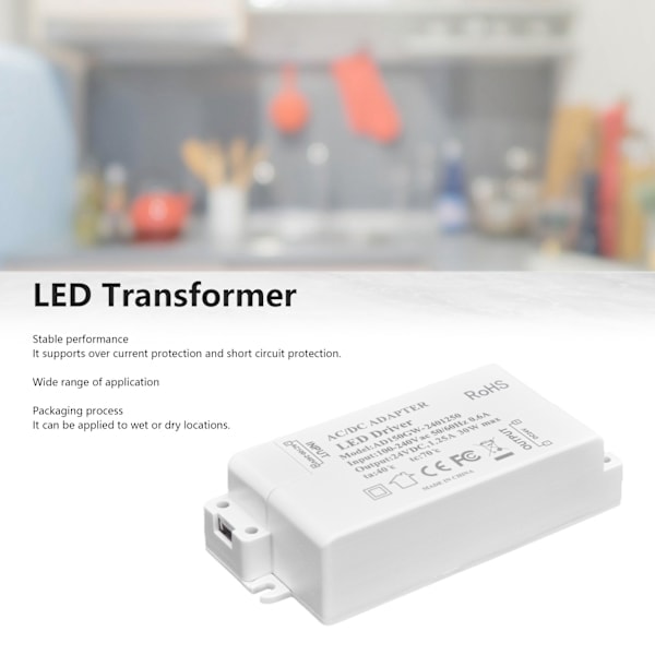 30W DC 24V 1.25A LED-drivr konstant spänning professionell LED-ljusomvandlare AC 100‑240V