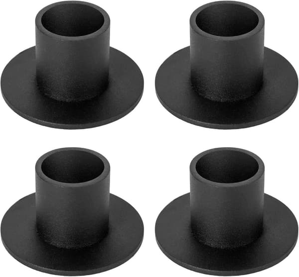 ING Lysestaker - 4 stk - Φ2.5 cm - Jern - Svart
