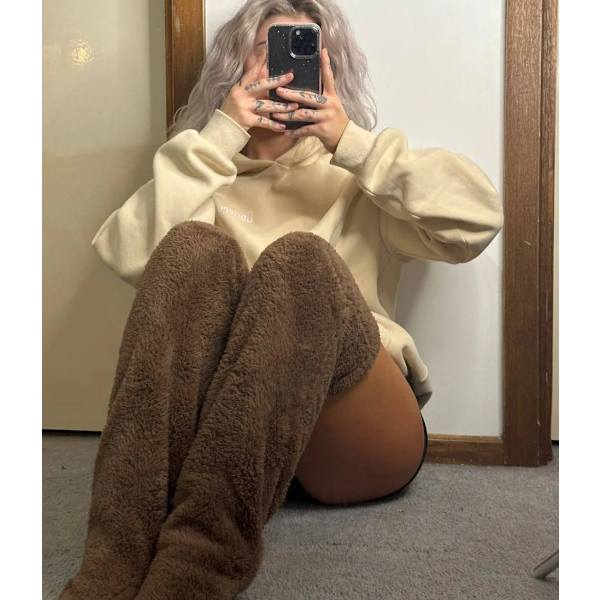 Snuggs Myke Strømper Lange Kne-Høye Snuggle Paws Høye Strømper Gray