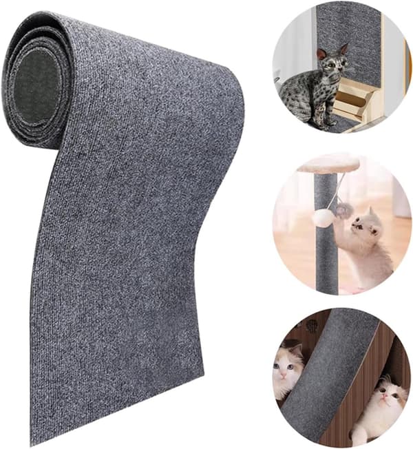 Selvklebende klorestativ-matte for katt, 40x200 cm, for klatrevegger, sofaer, lek og møbelbeskyttelse