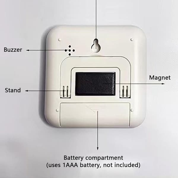 ING Digital Magnetisk Køkkentimer med LCD-display Smart Timer til Bagning, Madlavning, Studie, Arbejde, Møder, Søvn og Hjemmebrug Nem Tidsstyring