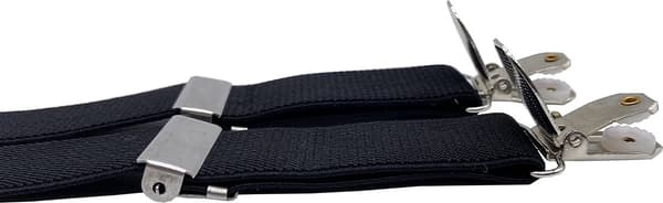 2,5 cm bredt midjebånd med 4 klips for voksne kvinner, elastisk og justerbart, egnet for både menn og kvinner, med klips for kvinner