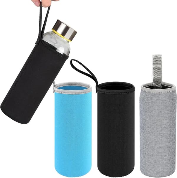 Neopreenipullot, suojakansi, 3 kpl neopreenisuoja, pullo 550 ml, pullonsuoja, holkki, juomapullot, pullonholkki teepulloille