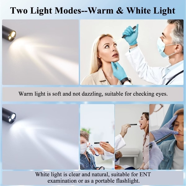Genopladelig pennelygte med pupillometer LED pennelygte