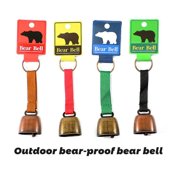 Alloy Bear Bell Utendørs Vandring Leirverktøy Nød Survival Tool for Utendørs Farge: Army Green Webbing