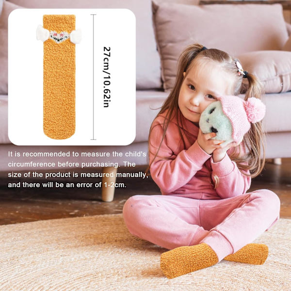 4 par fluffiga babystrumpor, halkfria varma strumpor för barn, mysiga vinterstrumpor för pojkar och flickor, 1-3 år gamla. Måla Paint