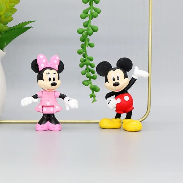5 stk. Disney Mickey Mouse Figur Mickey Mouse Minnie Anders And Andersine