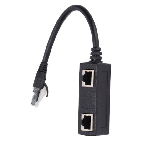 RJ45 Splitter Adapter, 1 Han til 2 Hun Ethernet Stik til Netværk, Hjem og Kontorbrug