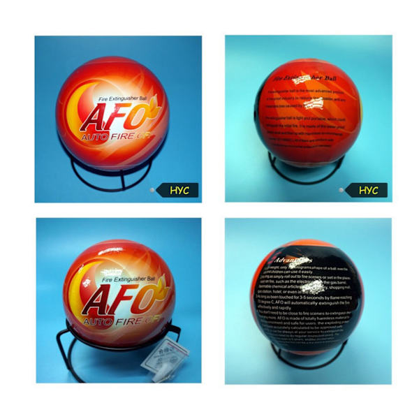 Brandsläckare boll 1,3 kg Lätt, säker och ofarlig automatisk pulverbrandsläckare boll
